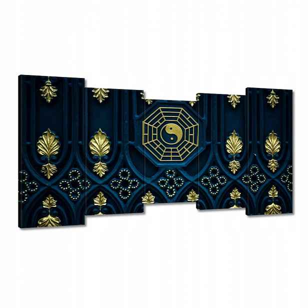 Obrazy 150x80 Abstrakce Zlatá harmonie