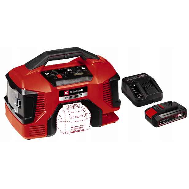 Einhell Kompresor Pressito 18/21 4020467 Sada Akumulátor 2,5AH