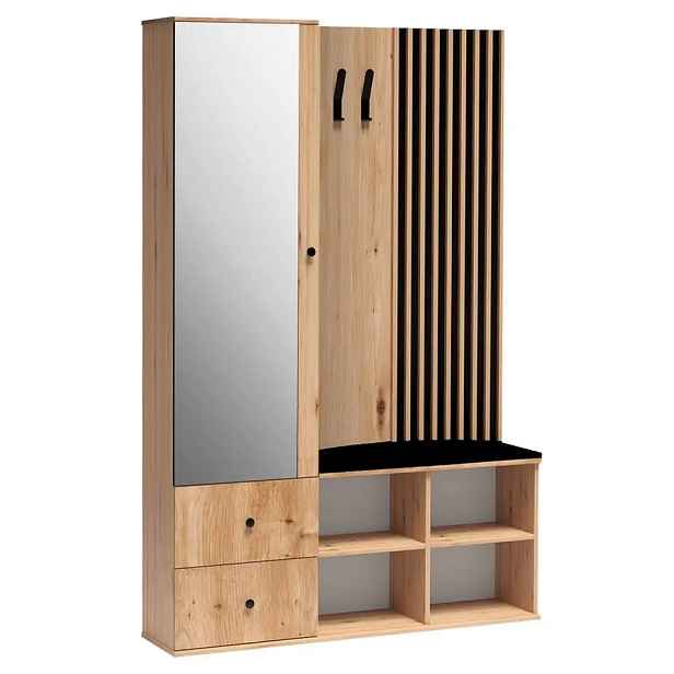 Casarredo Předsíňová sestava BARBUS dub artisan/černá