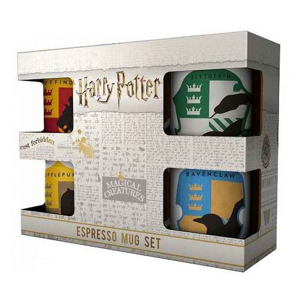 Hrnek Harry Potter House Pride Espresso set 4ks
