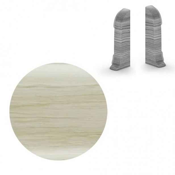 Koncovka k soklu Naturel javor patina , PVC délka 0,5 cm, výška hrany 56 mm, NATNGTK28