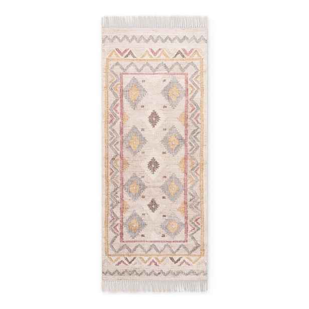 Krémový ručně tkaný jutový běhoun 80x200 cm Roya Imani – Elle Decoration