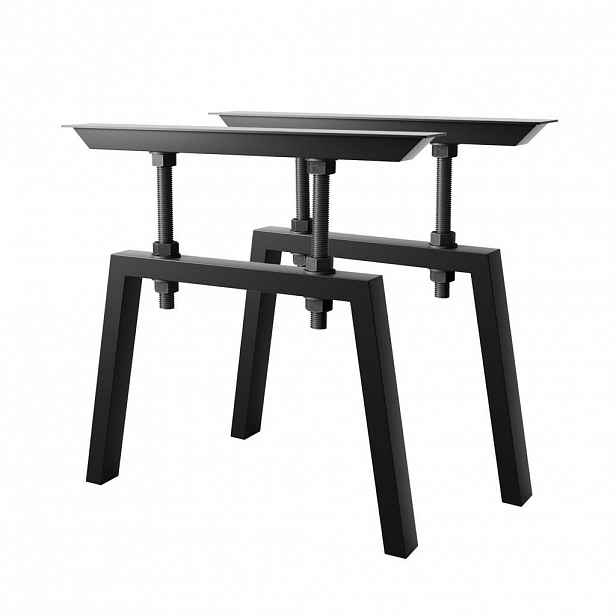 Metalo Pro KOVOVÉ NOHY KE STOLU Thusia Screw sada 2 ks černá 72 cm