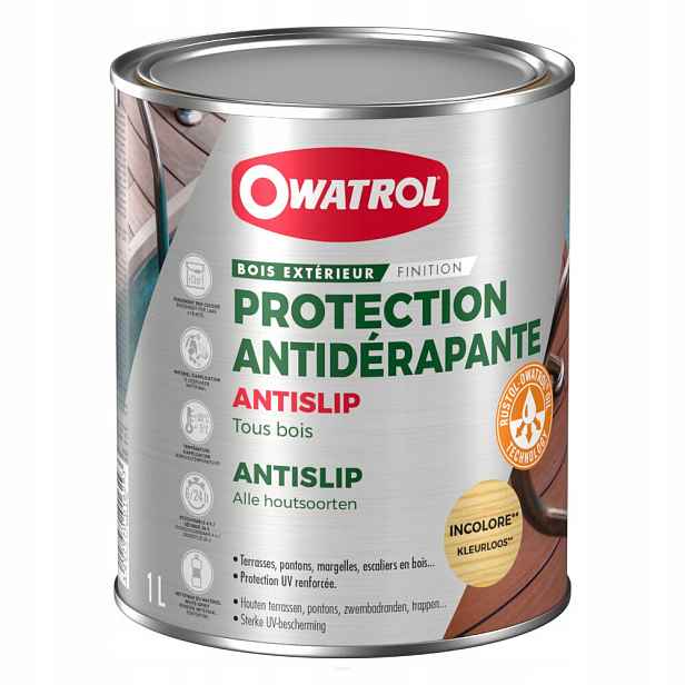Owatrol Antislip 1L protiskluzová ochrana pro venkovní dřevo bezbarvá