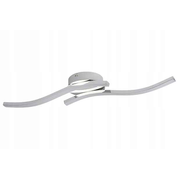 stropní svítidlo Led dvojitá, chrom, moderní, vlnitá, 56 cm 3500K Reality