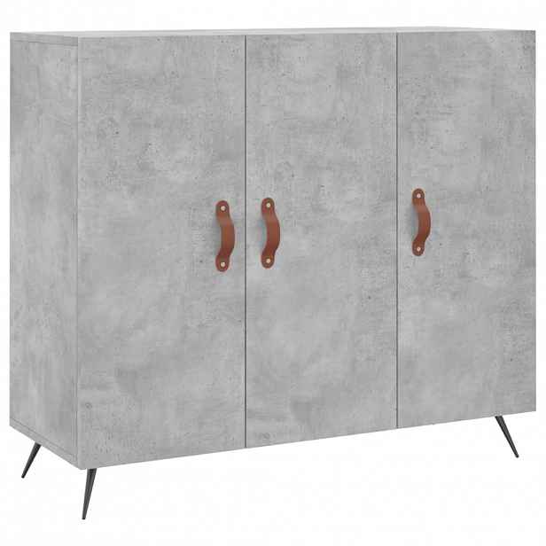 vidaXL Příborník betonově šedý 90 x 34 x 80 cm kompozitní dřevo