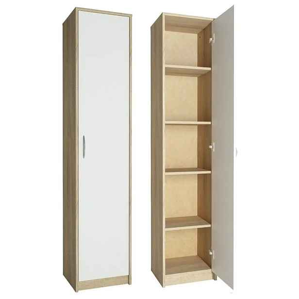 Casarredo Regálová skříň VERNIO sonoma/bílá