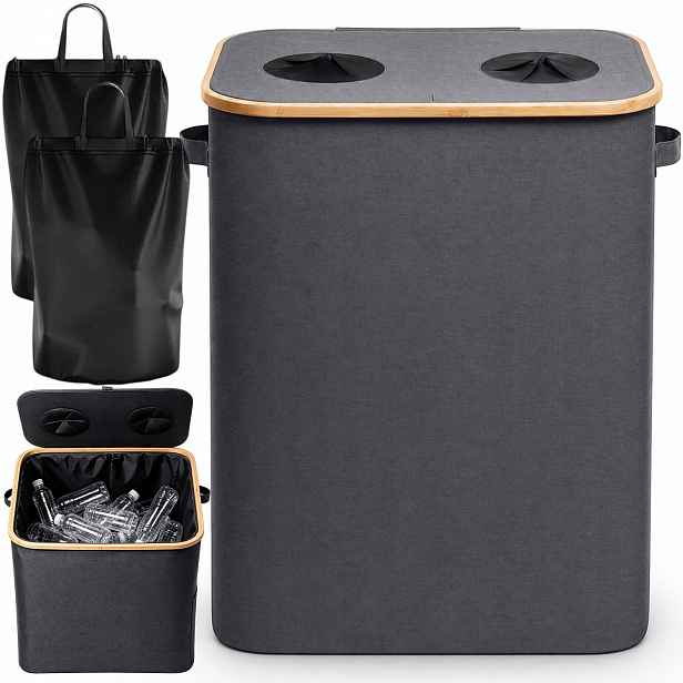 Koš Taška Na Recyklaci Plastová Láhev Koš Na Prádlo Třídění 140 L