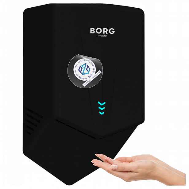 Sušička rukou Automatická Výkonná 1300W Borg V-Blade Steel Černá 7-9 s