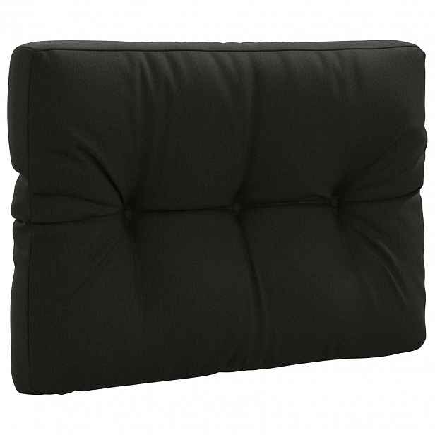 vidaXL Polštář na paletu VIANEN 100% polyester Černá 70 x 50 x 12 cm