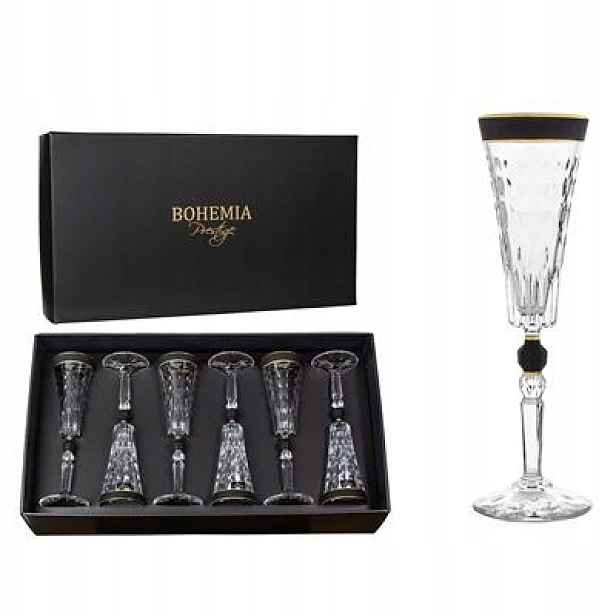 Bohemia Prestige Conte Modern Skleničky Na Šampaňské 170 ML (6 Ks)
