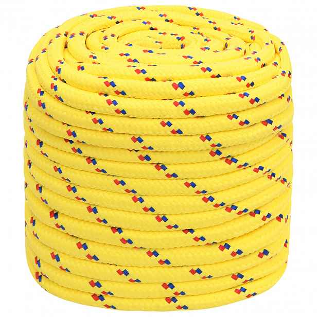 vidaXL Víceúčelové užitkové lano 18 mm 25 m Žlutá PP