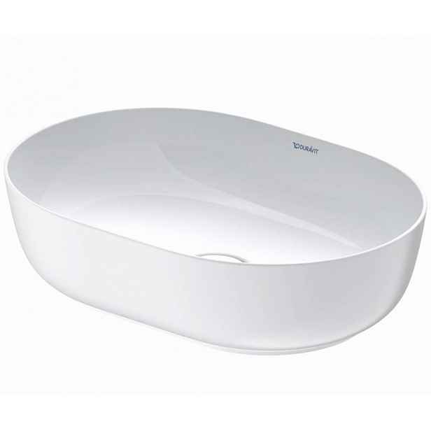 Duravit Luv - Umyvadlo na desku, 50x35 cm, bez přepadu, bílá/matná bílá 0379502600