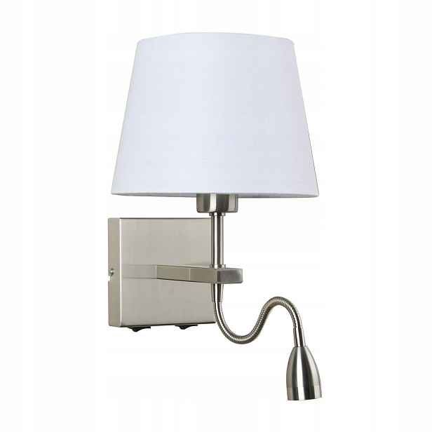 Italux Nástěnné svítidlo Norte Led Chrom Bílé 2x60W Moderní
