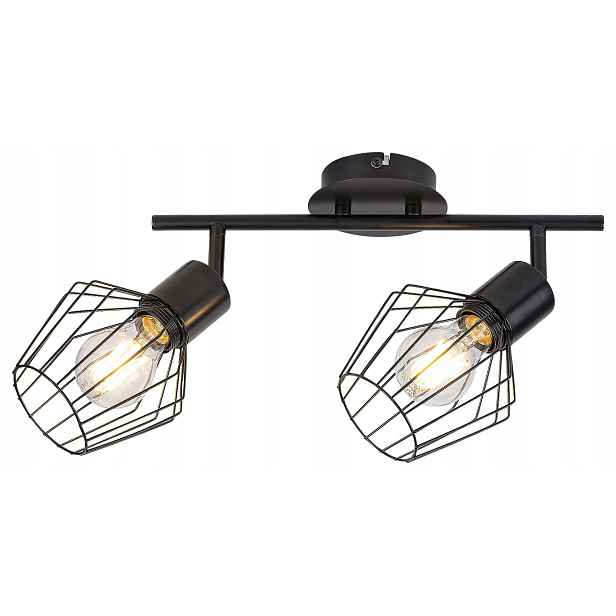 Nástěnná a stropní lampa E27 2x40W černá 3535 Belano Rabalux