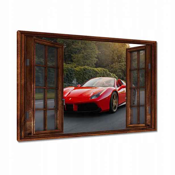 Obrazy 120x80 Červené Ferrari Cesta