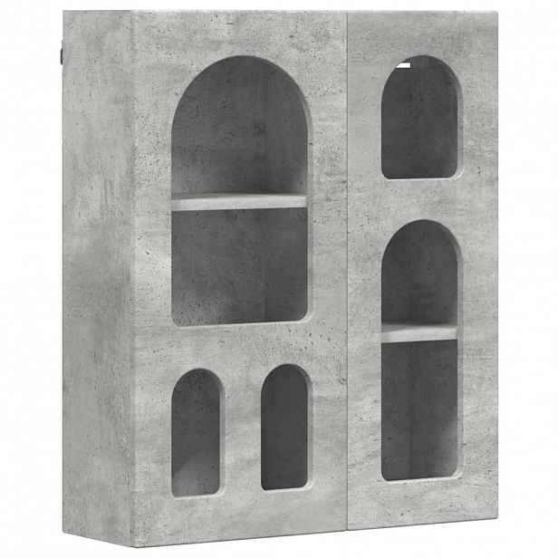vidaXL Závěsná skříňka s policí ELST Betonově šedá 59 x 20 x 71,5 cm