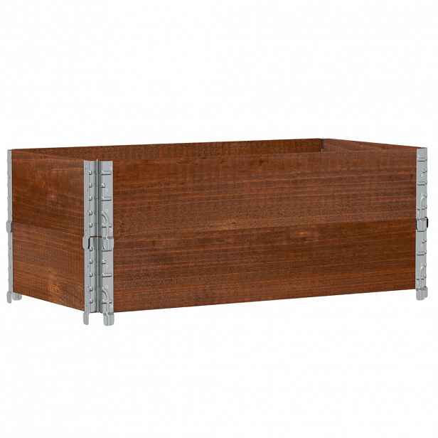 vidaXL Zahradní truhlík hnědý 100 x 50 cm masivní borové dřevo