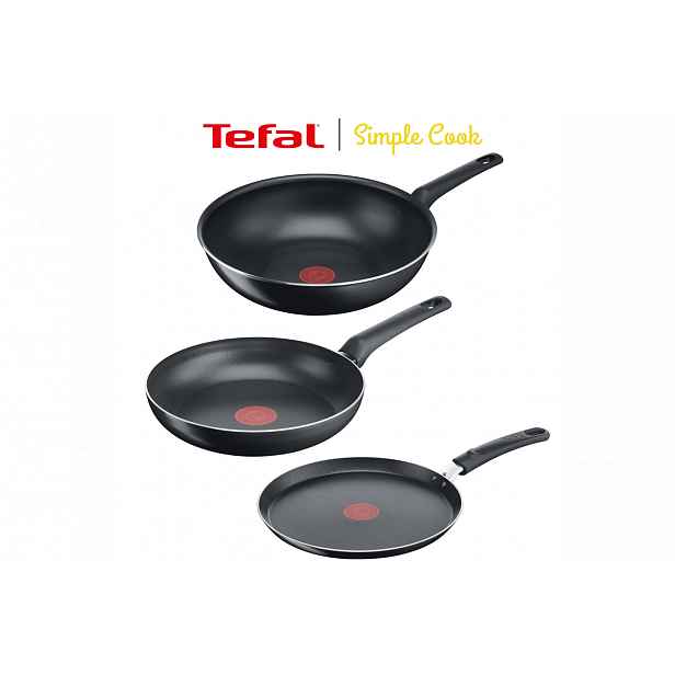 Akční set Tefal Simple Cook B5560253 + B5561053 + B5561953 Single Beginner