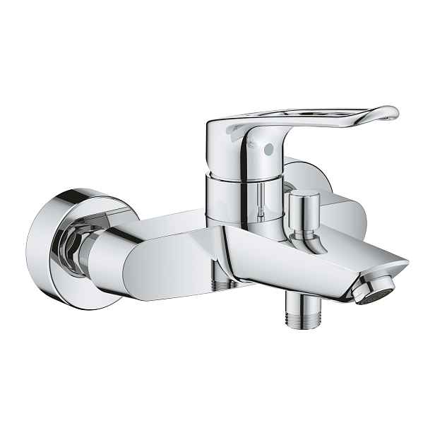 Baterie vanová nástěnná Grohe Eurosmart 150 mm, chrom s přepínačem 25241003