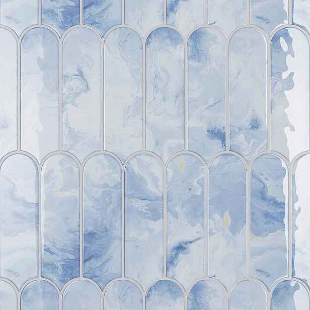 Samolepící nástěnné panely 20 Kusů 30,5 x 30,5 cm 1,86 m² Modré