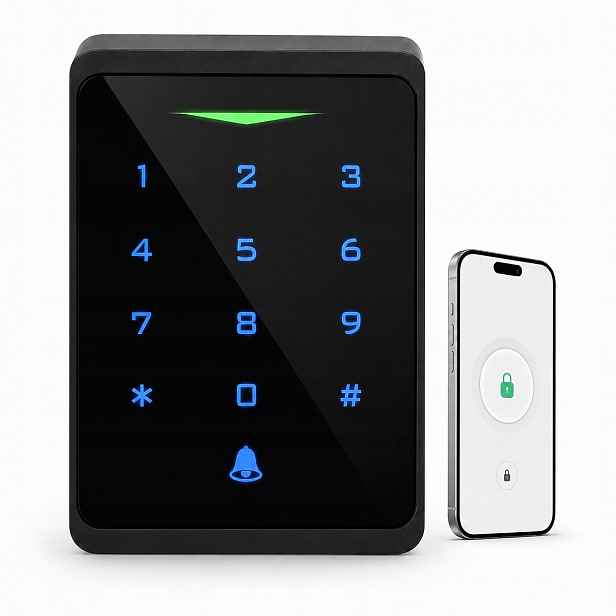 Šifrovací zámek WiFi Tuya Smart Klávesnice Pin kód Zvonek Dálkové otevírání