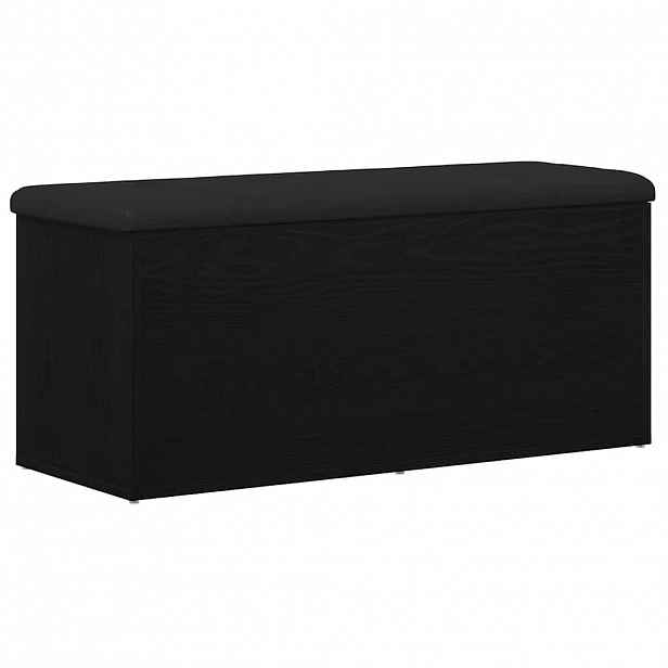 vidaXL Úložná lavice Černý dub 102 x 42 x 45 cm Kompozitní dřevo