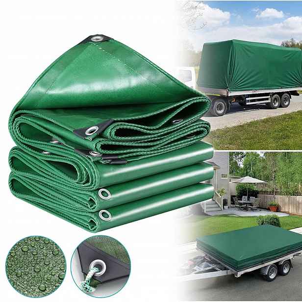 Plachta 2X3 M Zelená Zesílená Silný Kryt Plachta 650 g/m² Pvc