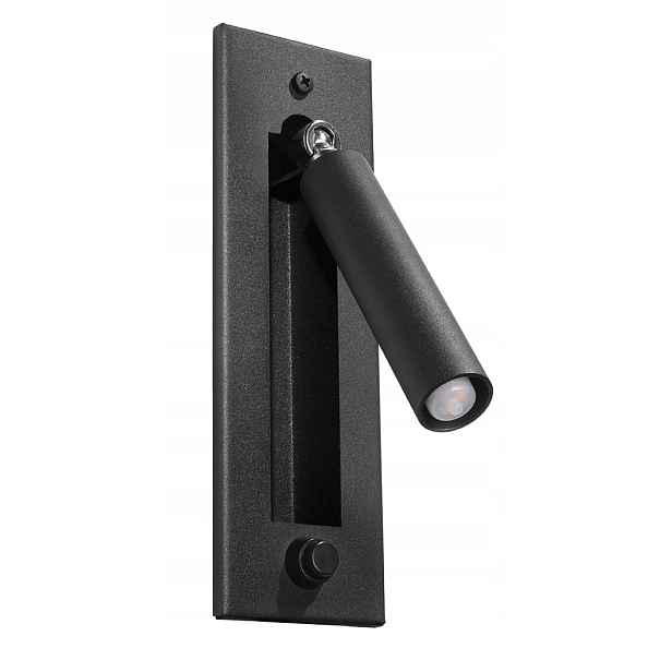 Sollux Lighting Nástěnné svítidlo Enif černé IP20 20 cm, kov, G9