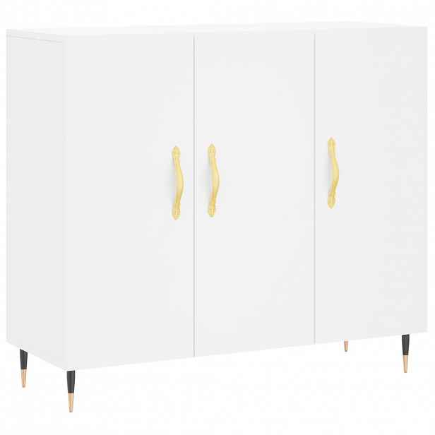 vidaXL Příborník bílý 90 x 34 x 80 cm kompozitní dřevo