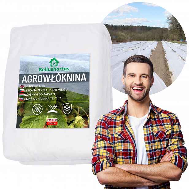 Agrotextilie Bílá Zimní krycí obal 150 g/m2 s Uv zářením 1,6 x 30 m