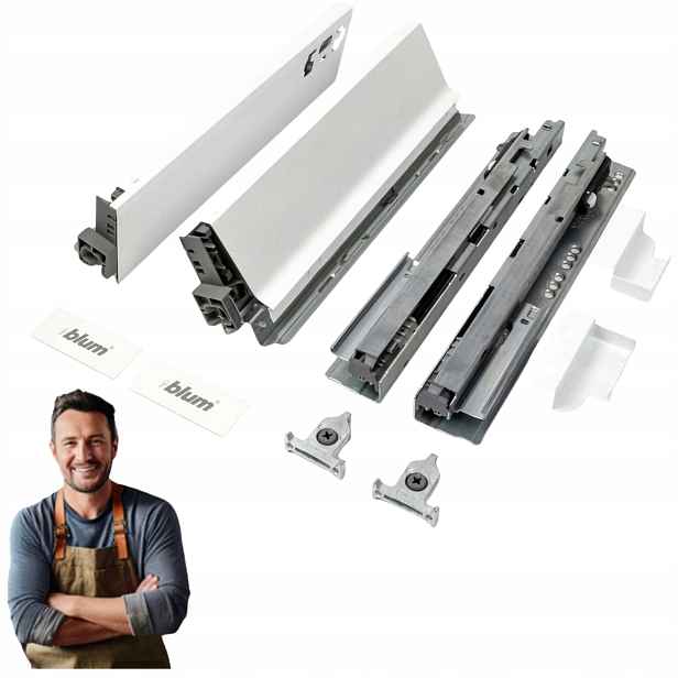 Blum Tandembox Antaro Šuplík 270 mm M nízká 86 mm bílá