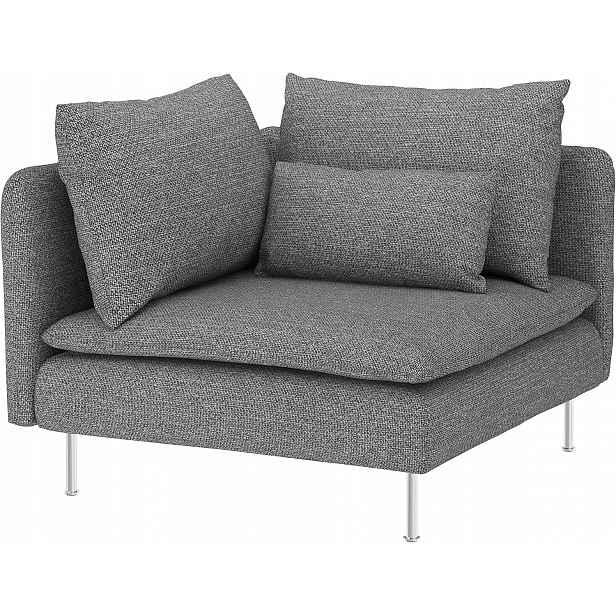 Pokrytí rohové části Soderhamn Lejde šedá/černá Ikea 804.402.22