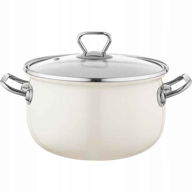 Hrnec s indukční poklicí, plyn 4,8 l, 22 cm Smalt Pleszew