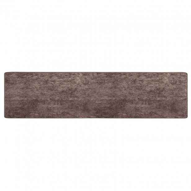 vidaXL Běhoun MARSA Šedá 80 x 450 cm Polyester a PVC