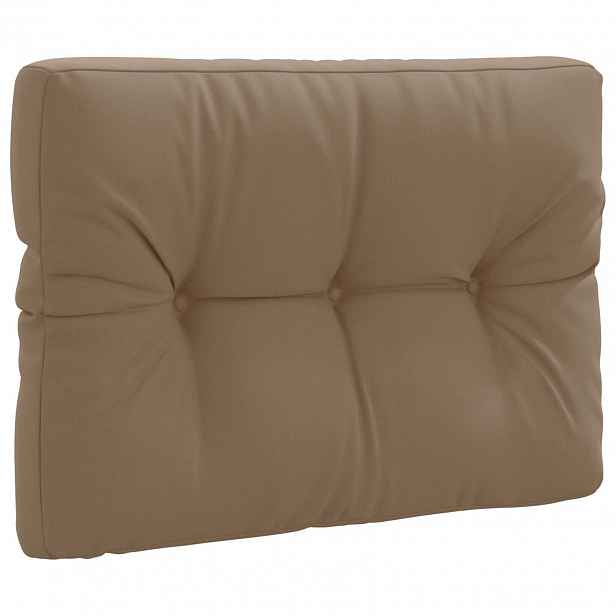 vidaXL Polštář na paletu VIANEN 100% polyester Taupe 70 x 40 x 12 cm