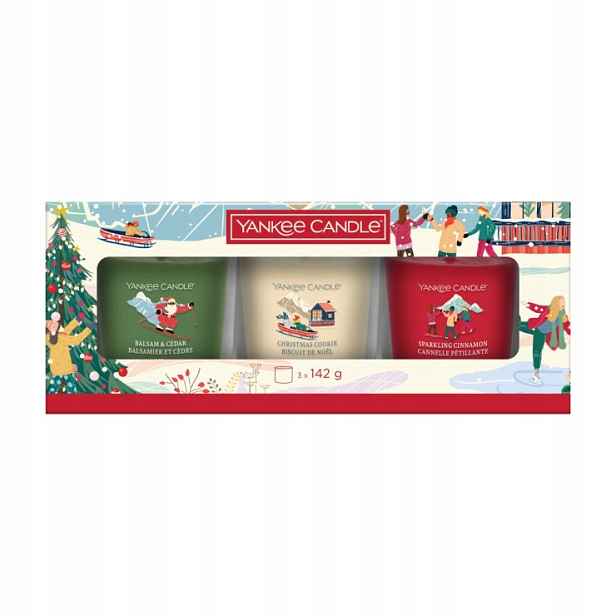 Yankee Candle Apres Ski Vánoční Sada 3 Svíček ve Sklenicích
