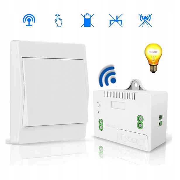 1 Bezdrátový Stínový Přepínač 230 V 433 Mhz 1 přijímač
