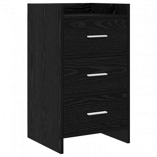 vidaXL Noční stolky Černý dub 40 x 36 x 70 cm Kompozitní dřevo