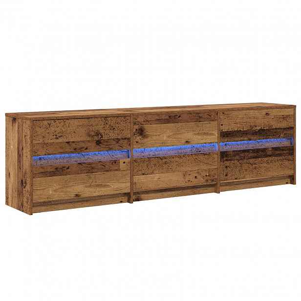 vidaXL TV jednotky 180 x 34 x 50 cm Staré dřevo Kompozitní dřevo