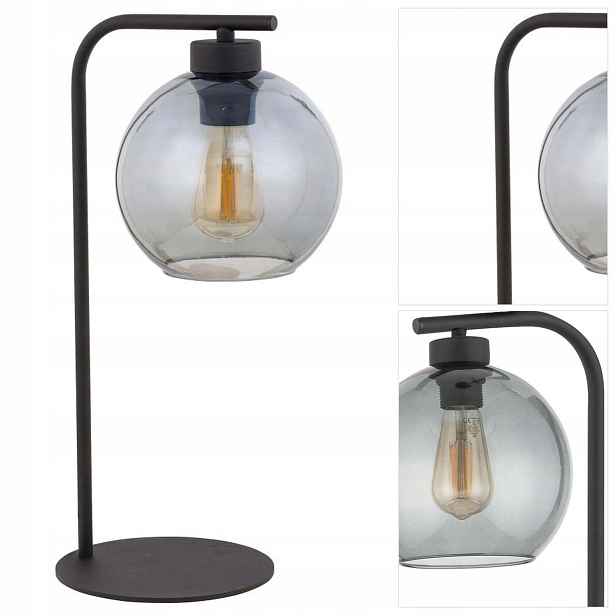 Černá stolní lampa Cubus moderní do pracovny nad psací stůl Tk Lighting