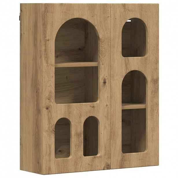 vidaXL Závěsná skříňka s policí ELST Dub artisan 59 x 20 x 71,5 cm