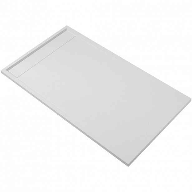 Sprchová vanička obdélníková Lugo - SMC/minerální kompozit - bílá matná - 150x90x3 cm
