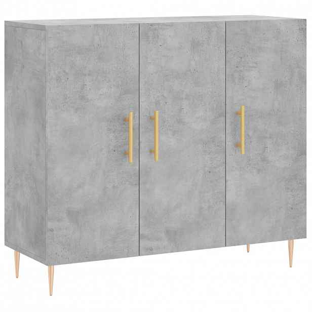 vidaXL Příborník betonově šedý 90 x 34 x 80 cm kompozitní dřevo