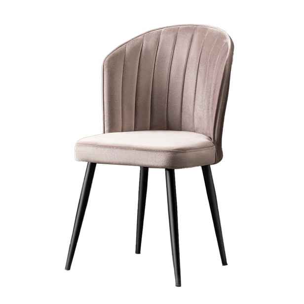Kalune Design Sada 4 ks jídelních židlí Rubi černá/cappuccino