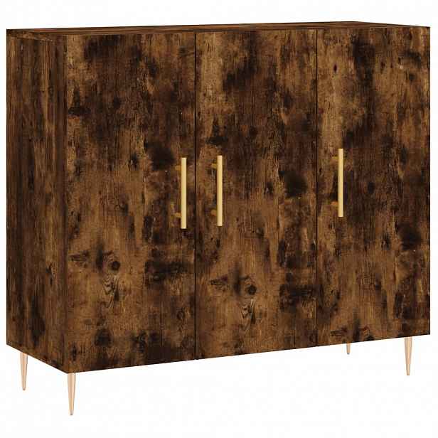 vidaXL Příborník kouřový dub 90 x 34 x 80 cm kompozitní dřevo