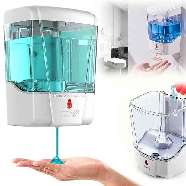 Dávkovač Mýdla V Gelu Bezdotykový Automatický Na Stěnu 700 ML Se Senzorem