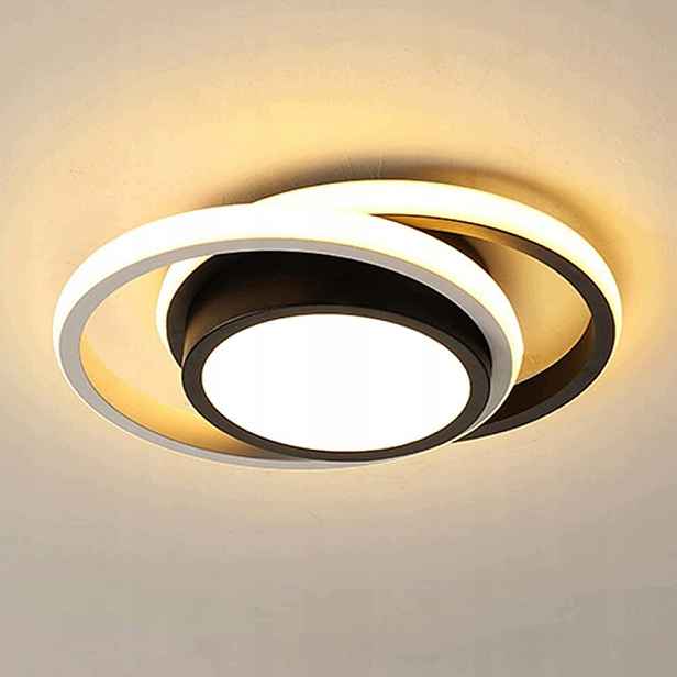 Led stropní svítidlo bílé závěsné černé moderní do obývacího pokoje 3000K 36W