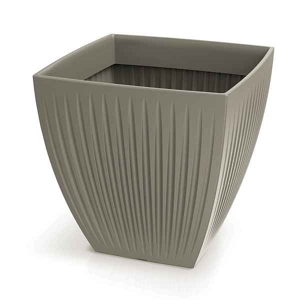 Prosperplast Květináč LATIE SQUAR I mocca, varianta 40 cm