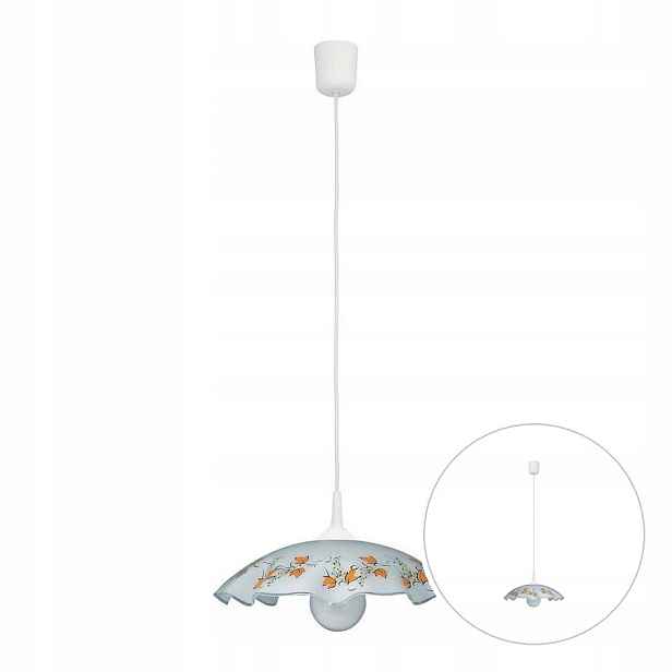 Závěsná lampa Bílé Sklo E27 60W 40 cm Vino Rabalux